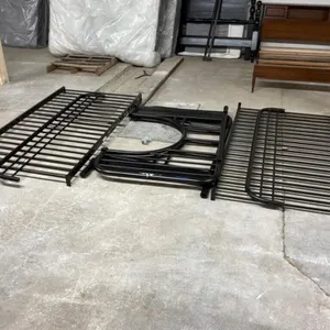 Black Metal Bed Frame Components