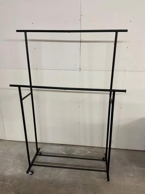 Rolling Garment Rack 67in H x 47in W