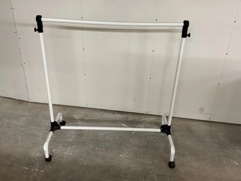 Adjustable Rolling Garment Rack 39in