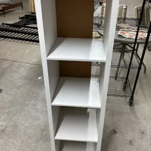 White Shelving Unit with 2 Metal Baskets