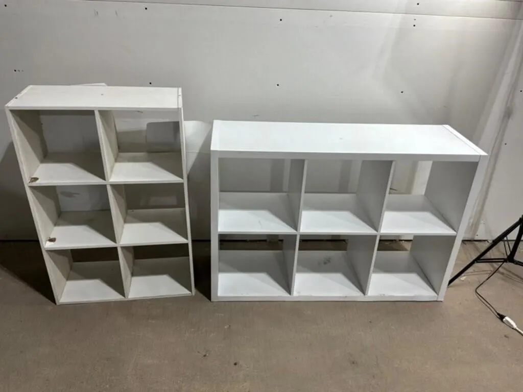 White Cube Shelving Units (2pc)