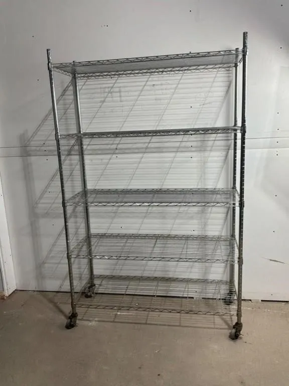 Chrome Wire Shelving Unit 48 x 18 x 72in
