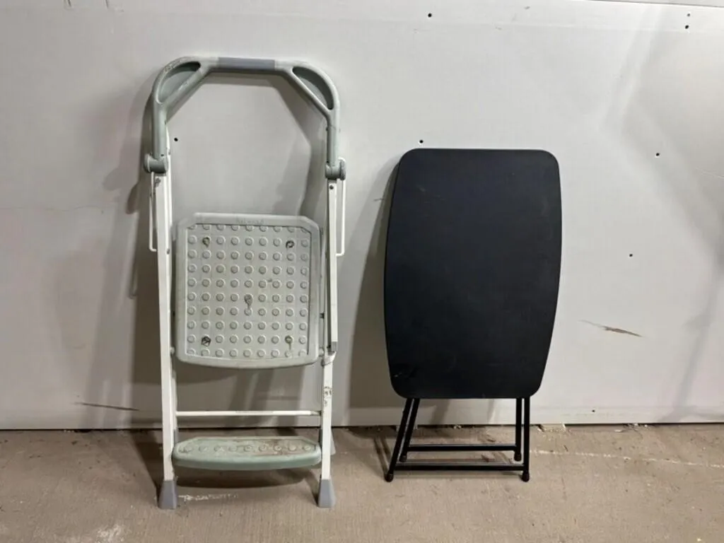 Cosco Step Ladder & Folding Table (Lot of 2)