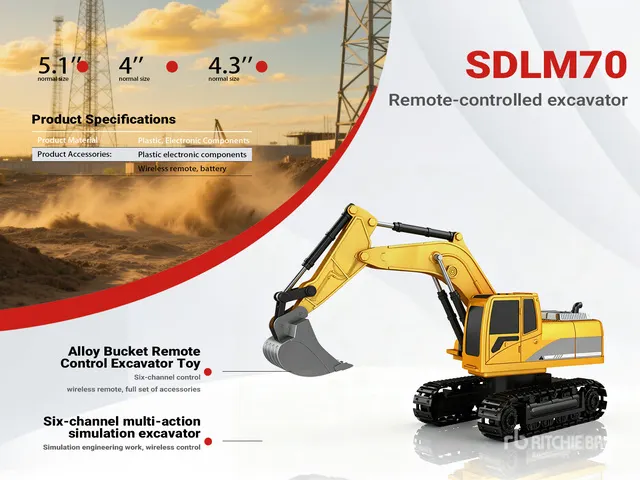 2026 SDLM70 Remote Control Excavator Toy (Unused)