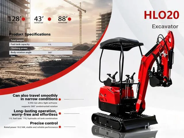 2026 HLO20-RED Yanmar Diesel Mini Excavator (Unused)