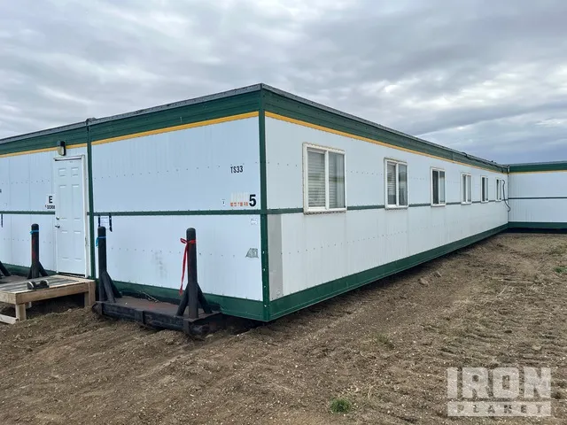 1991 Custom Structures 60 ft x 12 ft 12 Person Skid-Mounted Mobile Camp