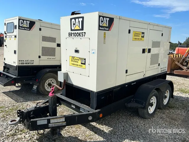 2012 Cat XQ100 100 kW Mobile Generator Set