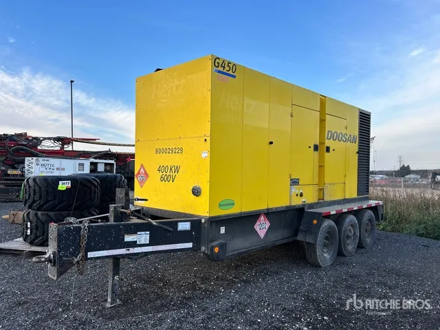 2014 Doosan G450WCU-2C-FX-T2 400 kW Mobile Generator Set
