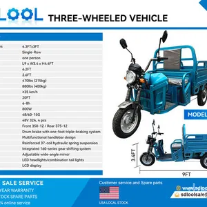 2026 SDLOOL SL-EC15S Electric Trike (Unused)