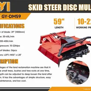 2026 GIYI GY-DM59 39 in Disc Skid Steer Mulcher (Unused)