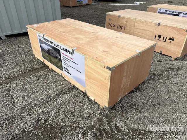 2026 SKLP SK-SC40 20 ft x 40 ft All-Steel Carport (Unused)