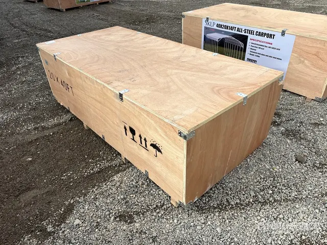 2026 SKLP SK-SC40 20 ft x 40 ft All-Steel Carport (Unused)