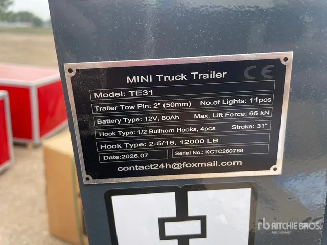 2026 GIYI GY-TE780 Fifth Wheel Wrecker Attachment (Unused)