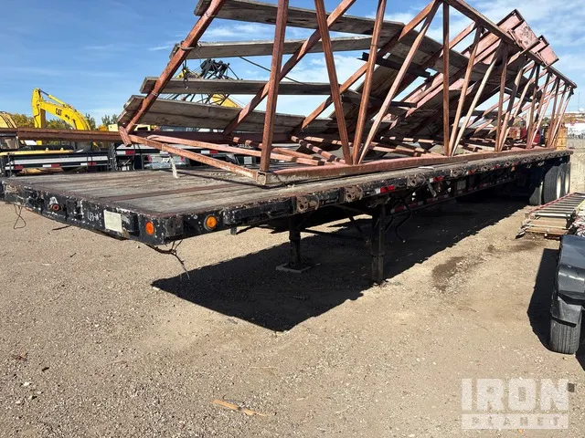 1987 Transcraft TL90K 45 ft T/A Flatbed Trailer