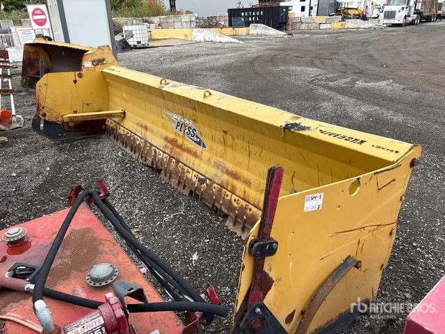 Metal Pless 14 ft Snow Pusher Snow Pusher - Fits Skid Steer Loader