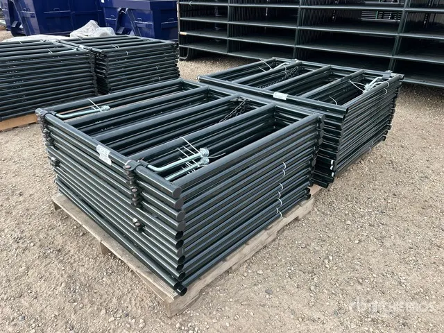 Quantity of (24) 2025 BYT RG04 3 ft 6 in x 3 ft 11 in Steel 4 ft Ranch Livestock Gate (Unused)