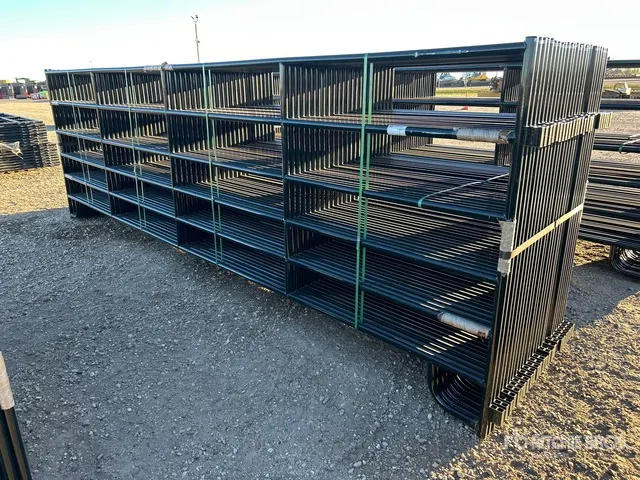 Quantity of (24) 2026 BYT PNL180 5 ft 6 in High 6 Rail 18 ft Livestock Panel (Unused)