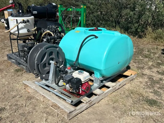 Fire Fighting Tank, Hose & Pump on Skid