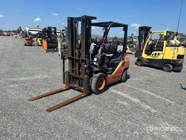 2012 Toyota 8FGU25 4800 lb Pneumatic Tire Forklift