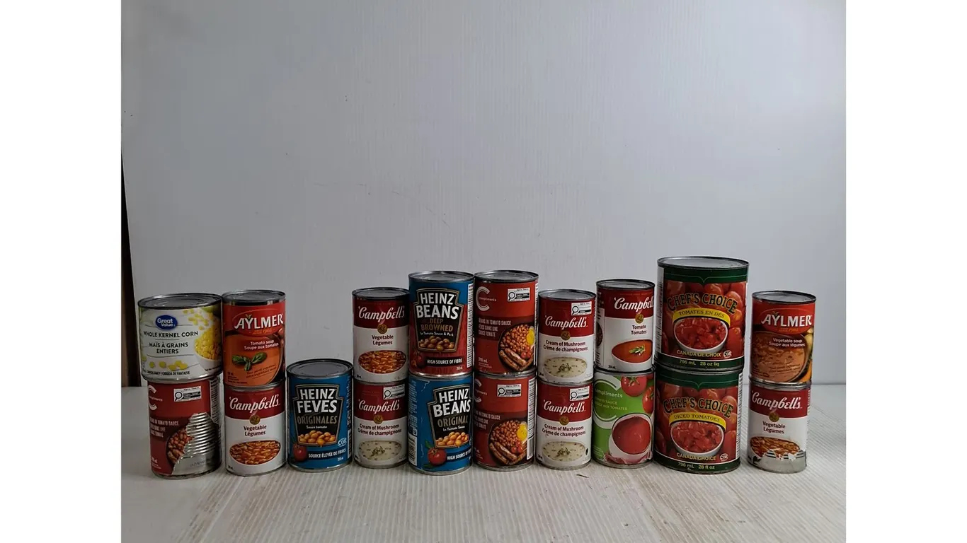 (19) Canned Foods; Beans, Cream Of Mushroom, Tomato Sauce, Misc