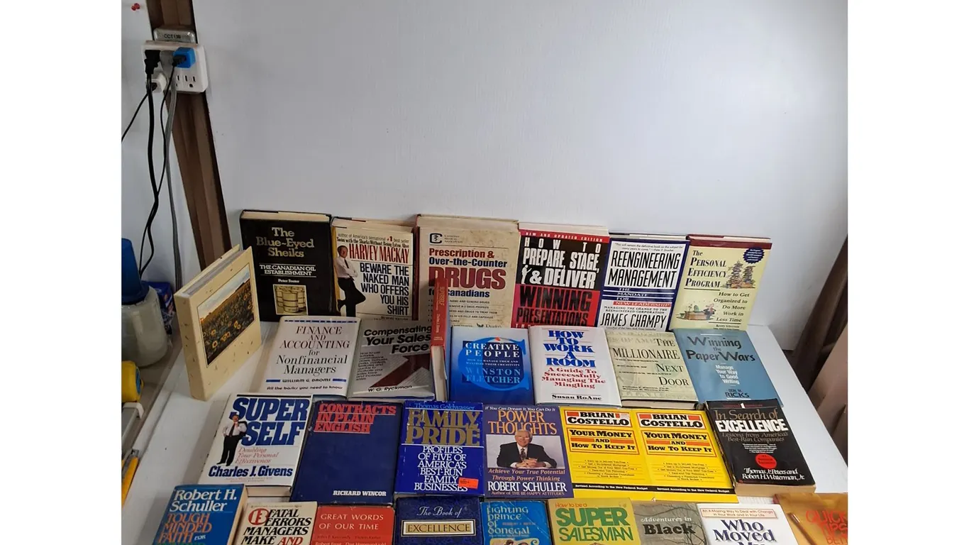 (30) Books - Mostly Self Help, Post Card Album
