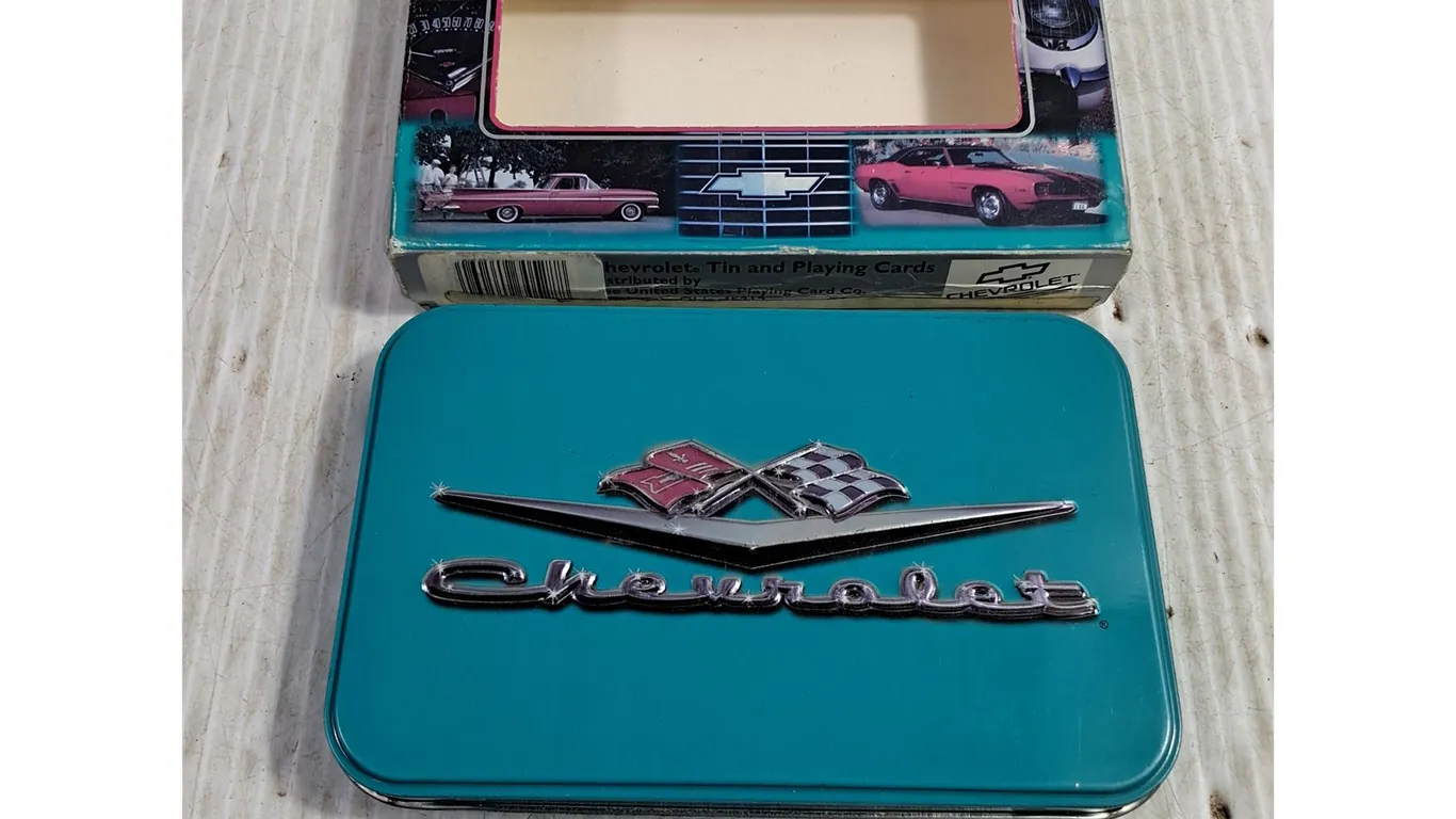 (2) Decks of Chevrolet Cars Playing Cards in Original Tin