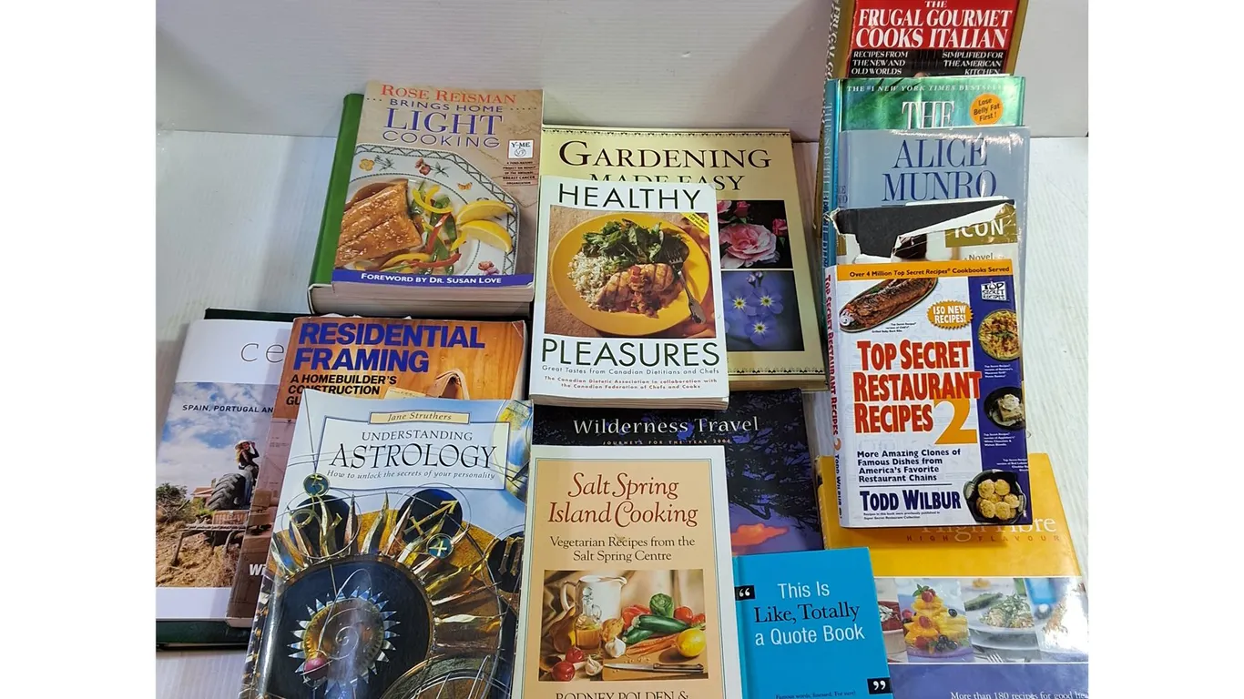 (17) Assorted Books - Cookbooks, Quote Book