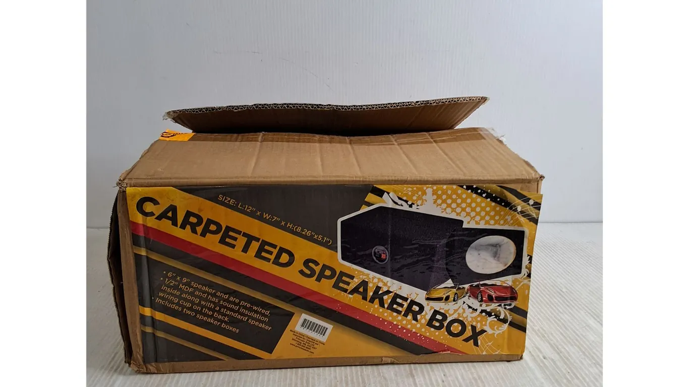 (2) Carpeted 6x9 Speaker Boxes (NIB)