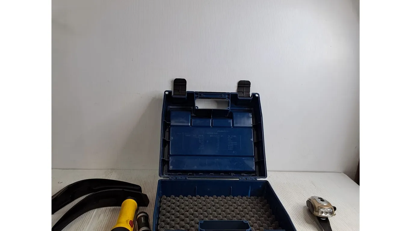 Blue Tool Box, Flashlights, Misc
