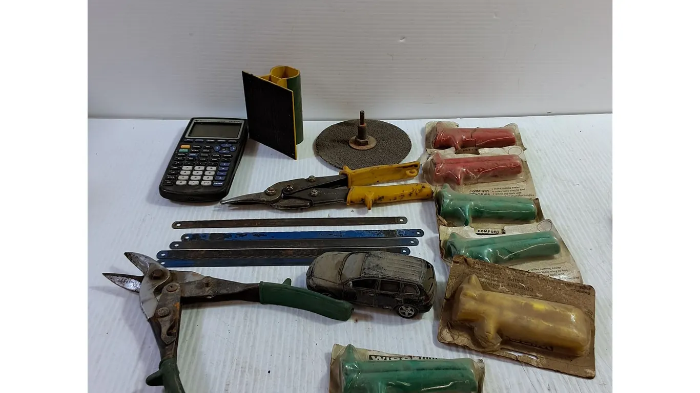 Tool Grips, Shears, Calculator, Misc