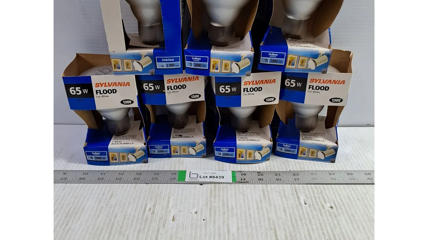 (7) Sylvania 65W Flood Bulbs (NOS)-as is