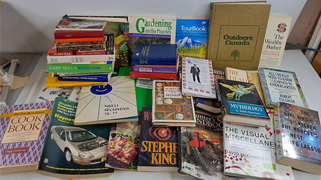 Assorted Books - Tourbook, Haynes Repair Manual, Gardening, Misc