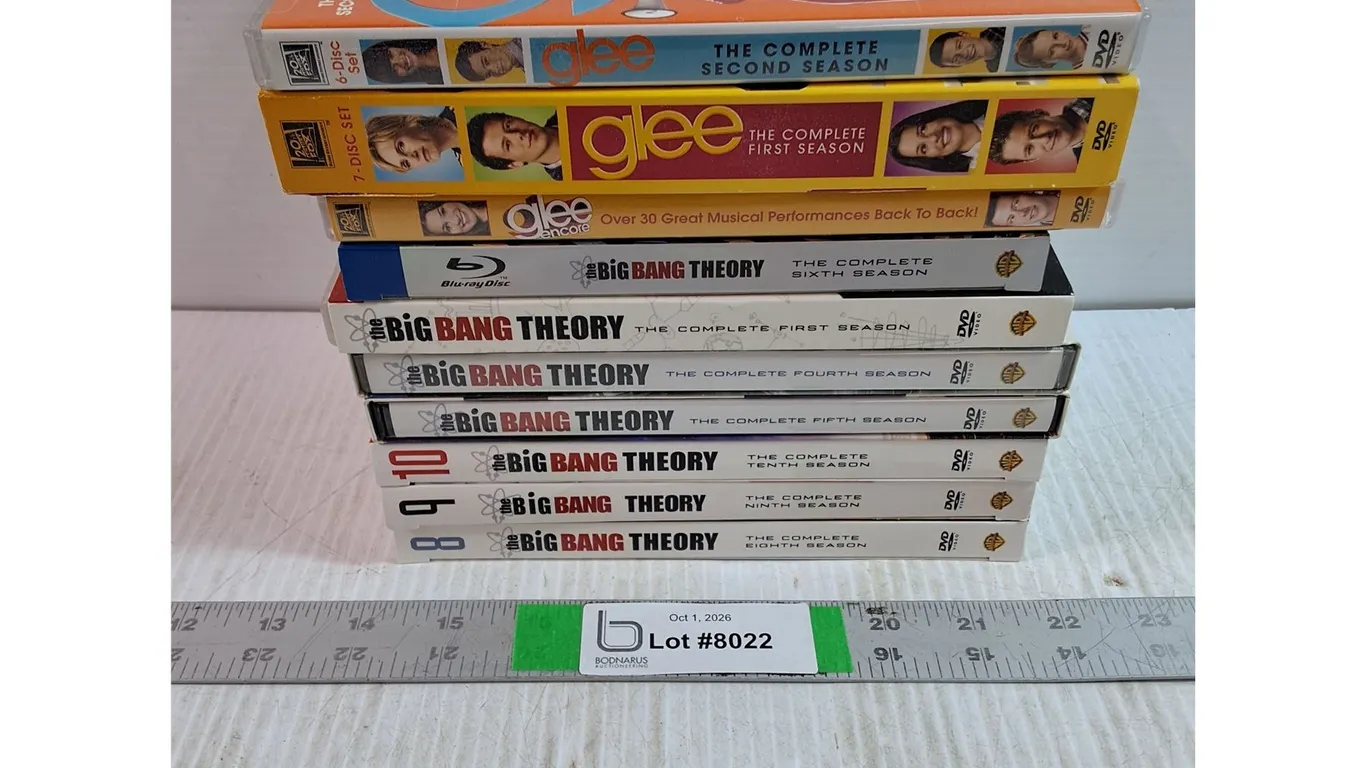 DVDS TV Series-(7) Various Seasons of The Big Bang Theory,(3) Seasons of Glee