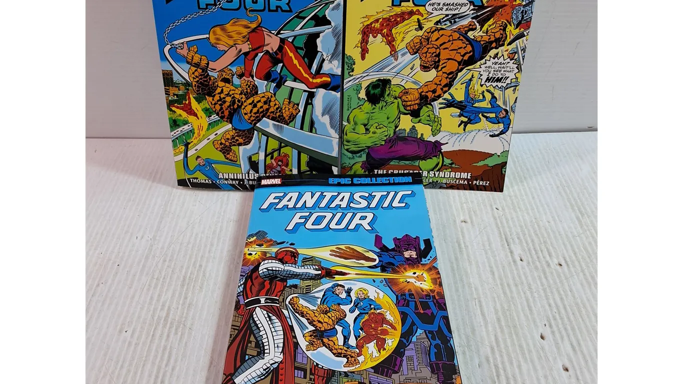 (3) Marvel Fantastic Four Epic Collection Graphic Novels