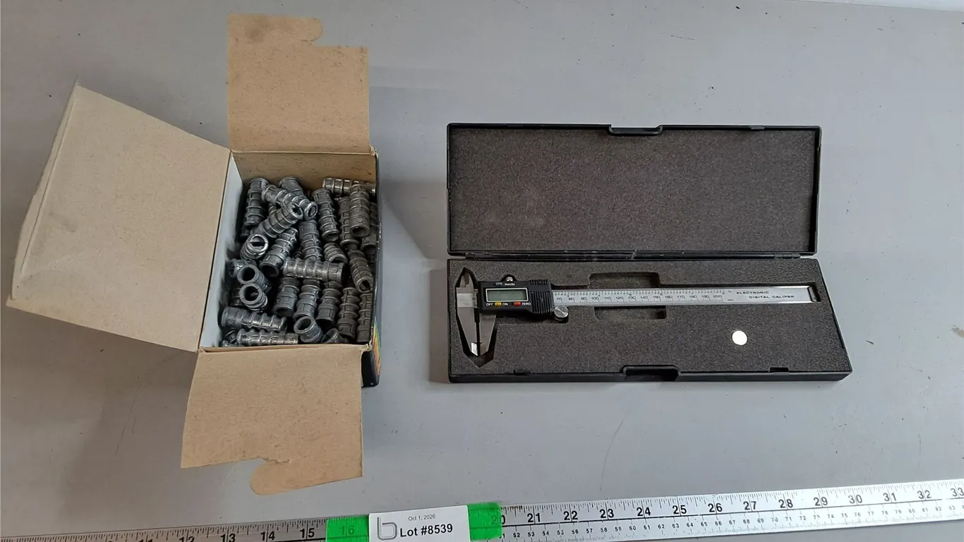 Digital Caliper-As Is & Lag Screw Shields