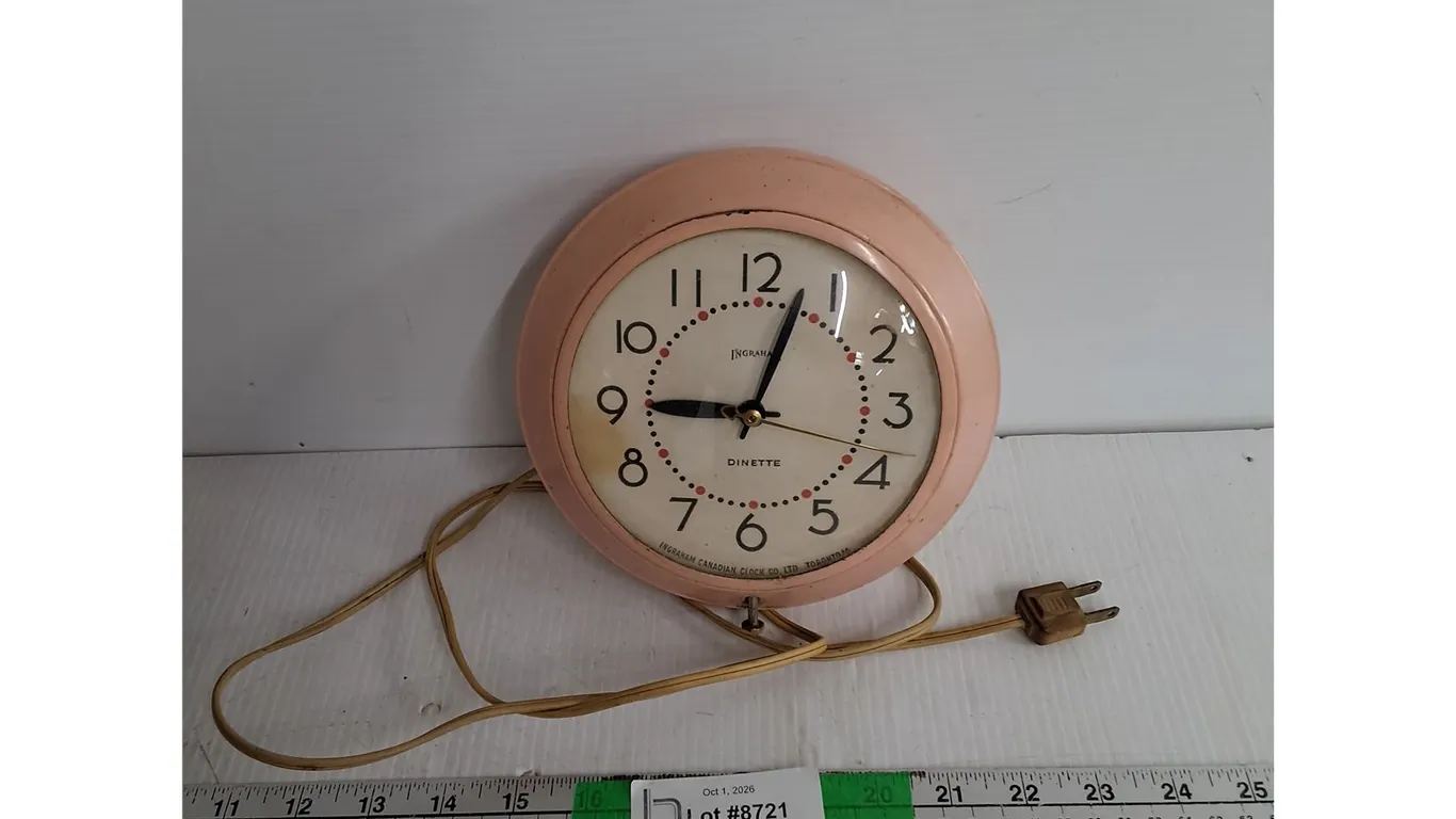 Electric Wall Clock 7"- Working