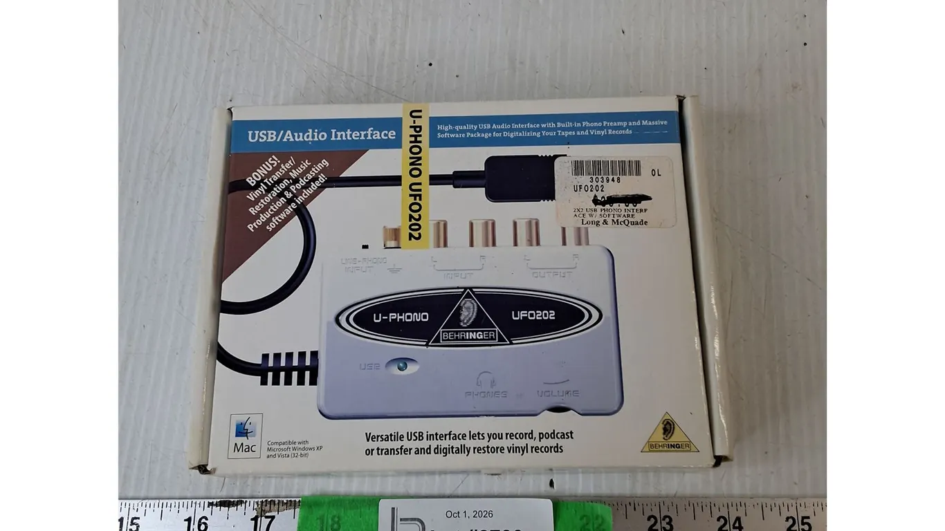 Behringer U-Phono USB Audio Interface