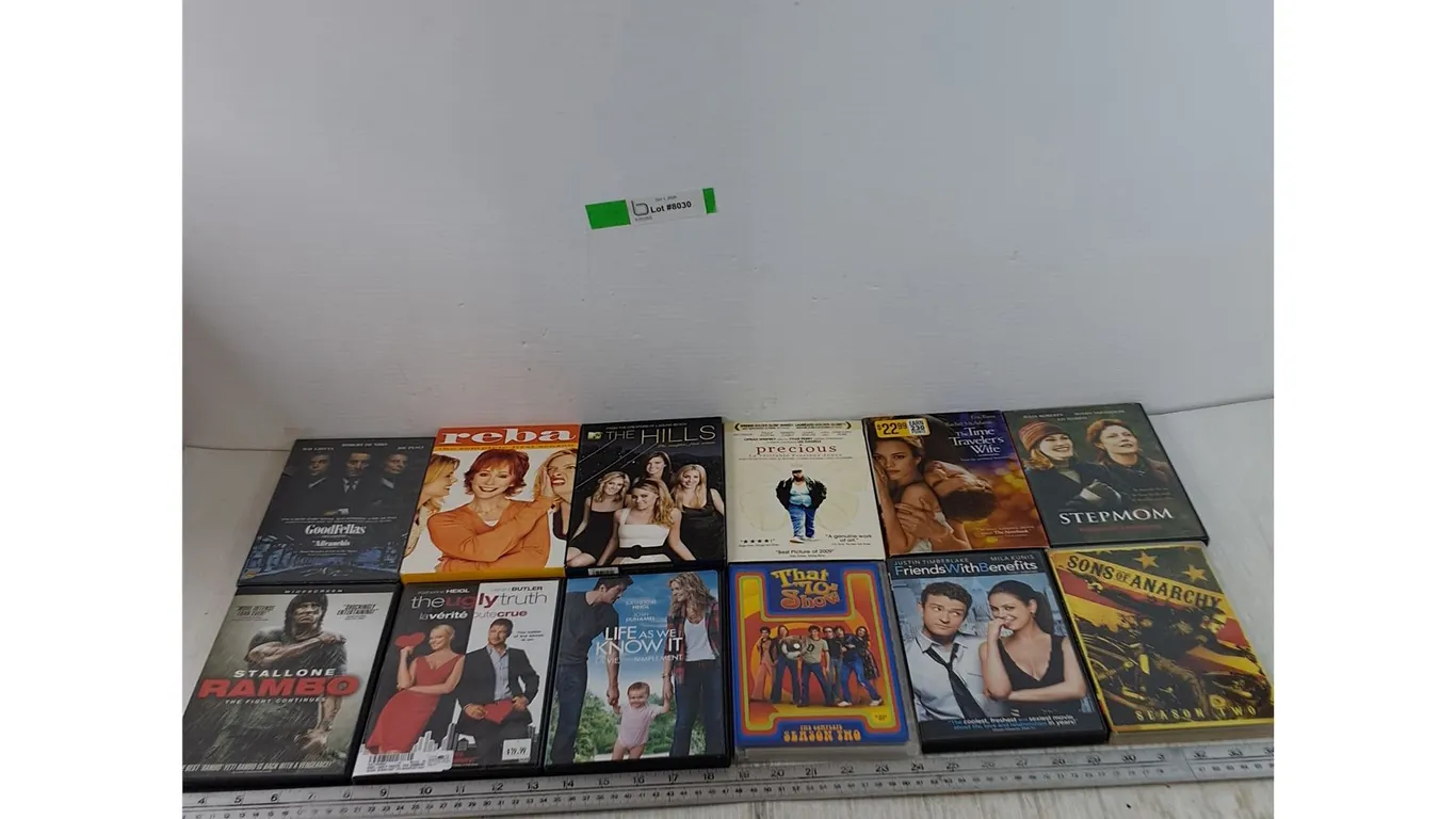 Assorted TV Shows and Movies DVDs, Goodfellas, Rambo, Reba, Sons of Anarchy