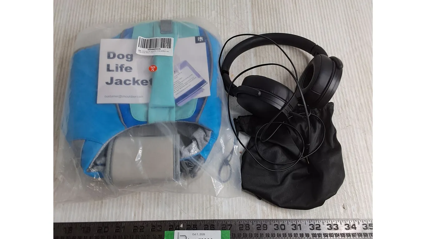 Unused Dog Life Jacket - Size Small, Sennheiser Headphones