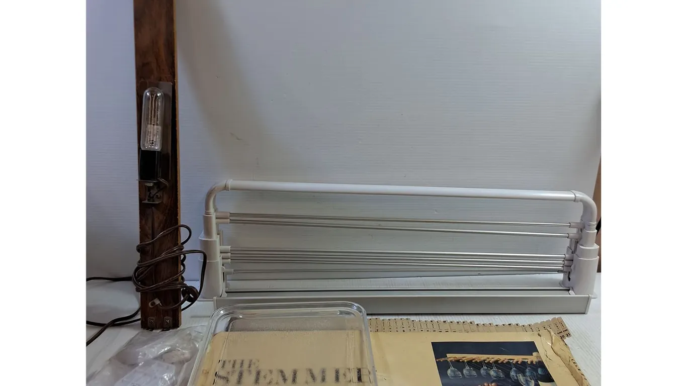 Stemware Holder, Extendable Drying Rack, Paper Organizer, Wall Light, Microwave Table, Pickup Only