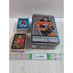 Connor McDavid Featured Hockey Card Tin with (2) Stacks of Assorted Cards