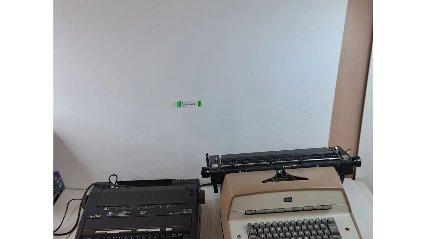 (2) Electronic Typewriters, Brother and IBM, Powers On Untested, Pickup Only