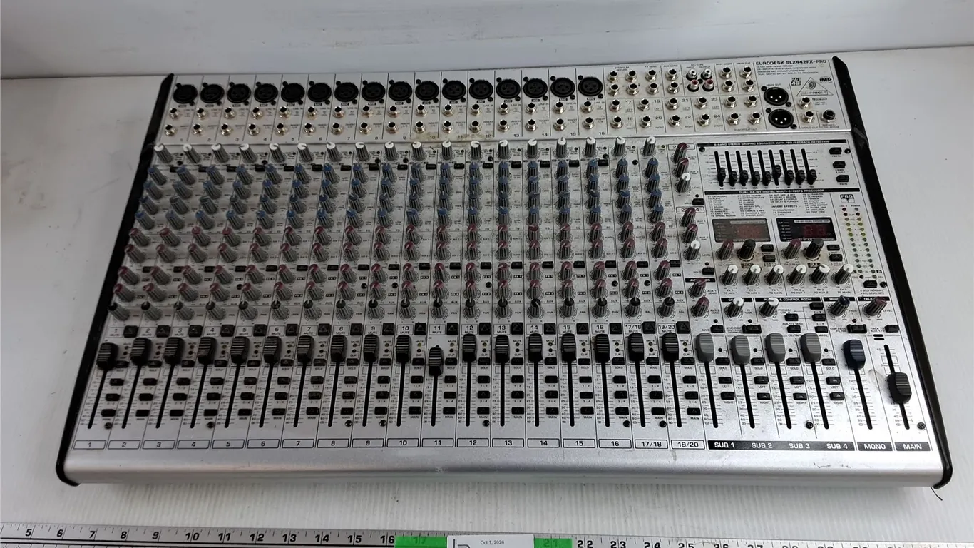 Eurodesk SL2442FX PRO 9 Band Stereo Equalizer - As Is, Pickup Preferred