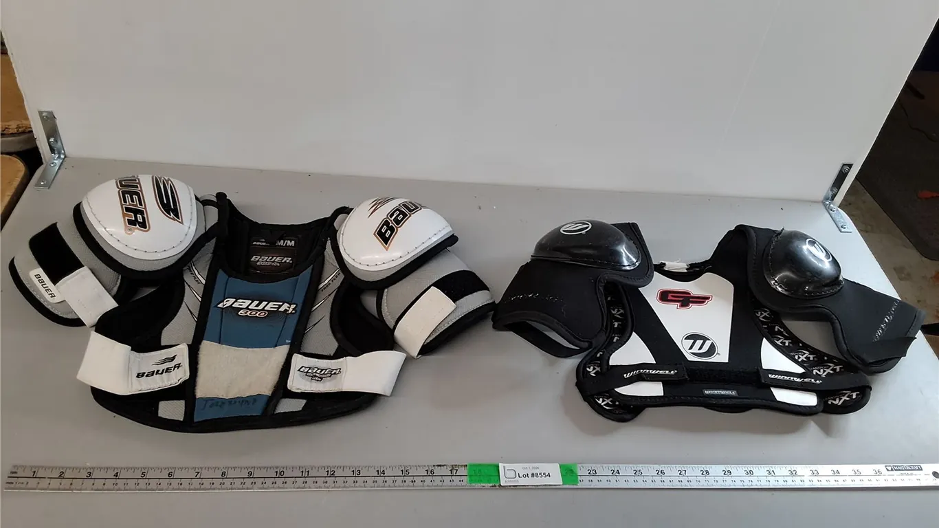 (2) Child Hockey Shoulder Pads- Approx. S/M