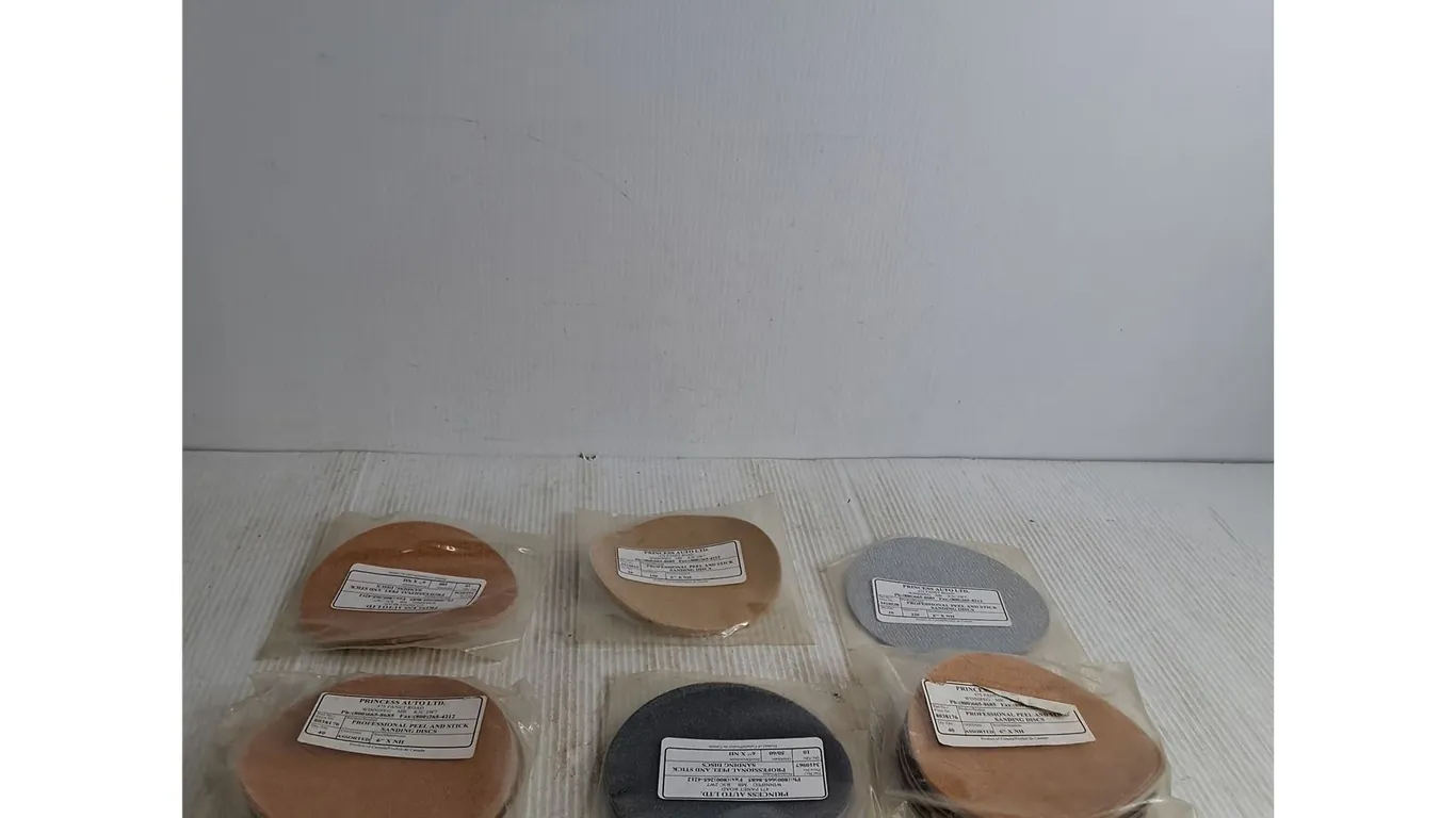 (6) Bags Of 6" Peel & Stick Sanding Discs