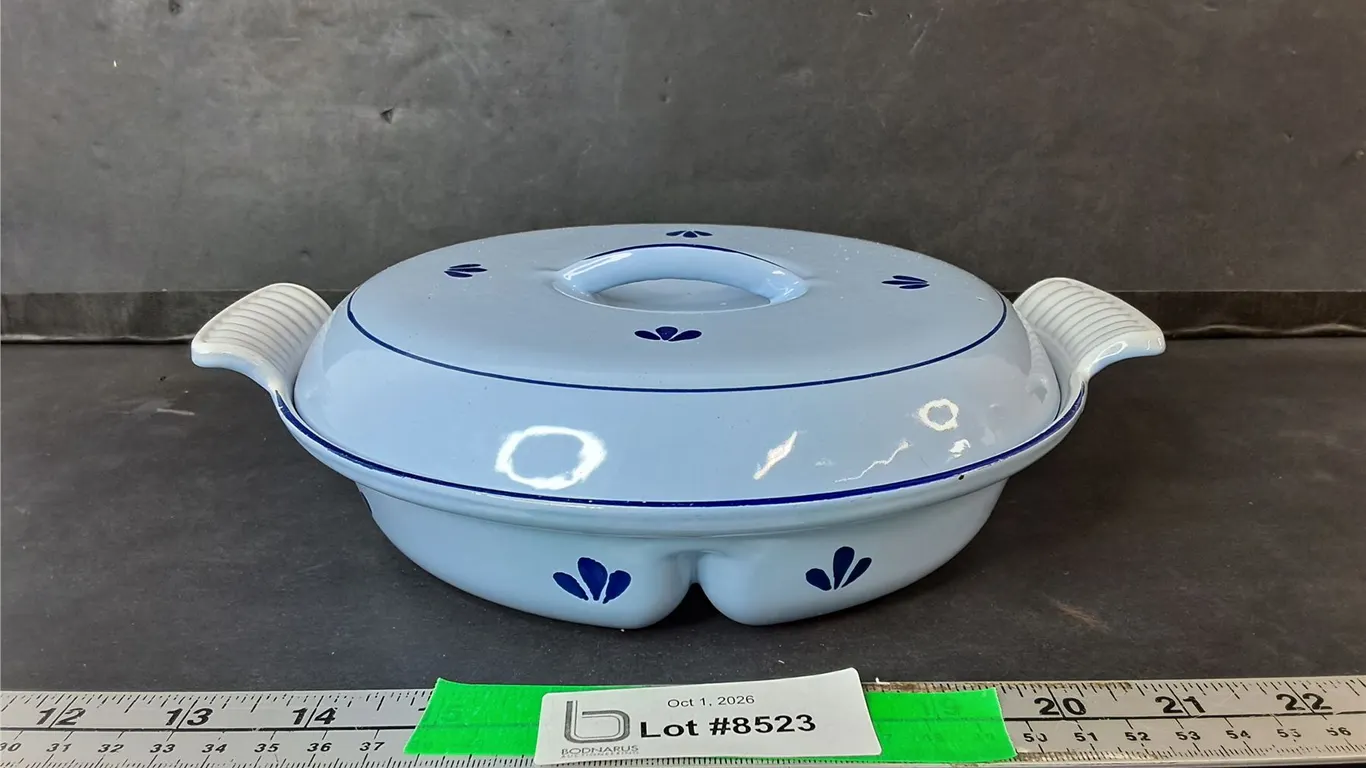 Enamel Cast Iron Divided Casserole Dish