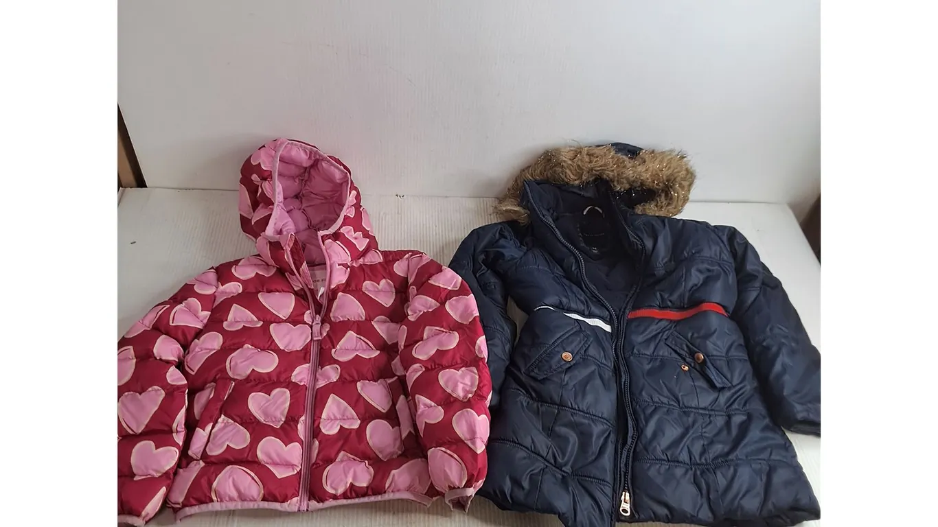 (2) Kid's Jackets (Joe Fresh = Small 6, Tommy Hilfiger 5/6)