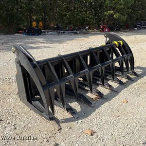 Skid steer root grapple rake