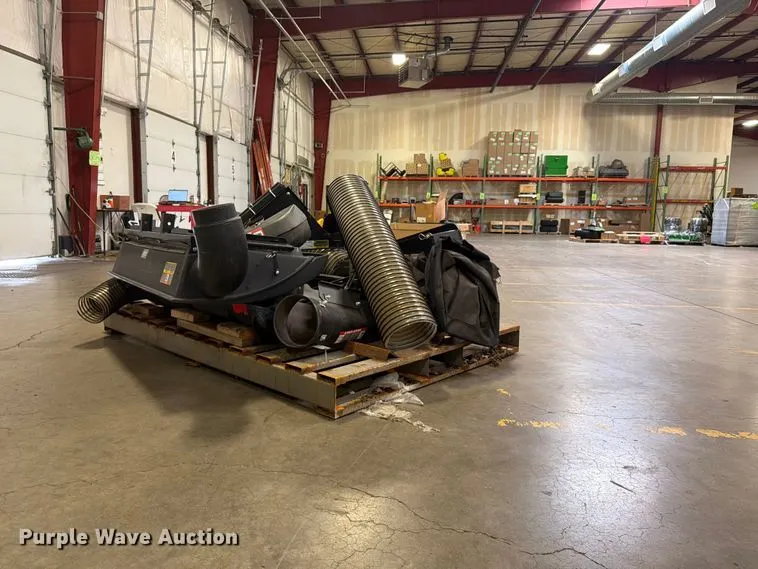 (2) John Deere mower bagging systems