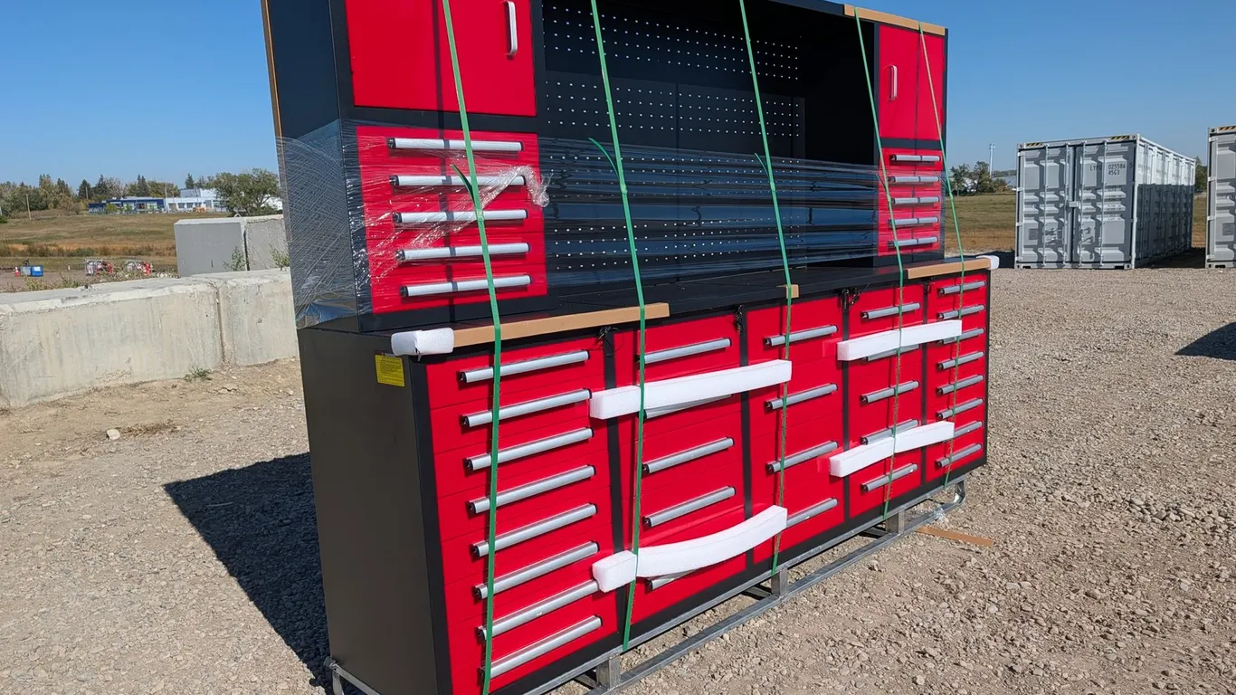Unused 2026 Steelman 10' 40-Drawer SS Workbench